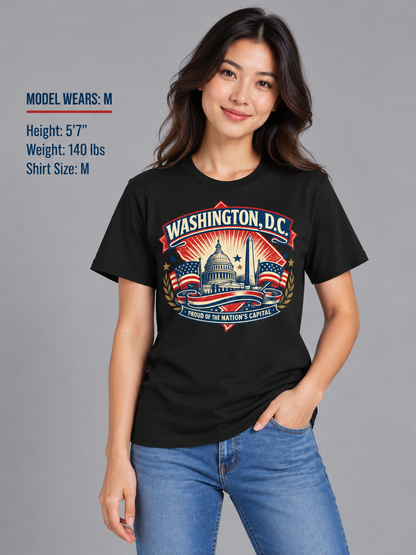Washington D.C. State Pride Unisex Softstyle T Shirt State Pride Graphic Tee Collections FS03