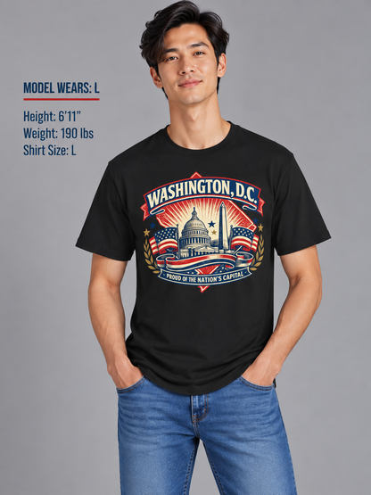 Washington D.C. State Pride Unisex Softstyle T Shirt State Pride Graphic Tee Collections FS03