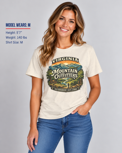 Virginia Mountain Outfitters Unisex Softstyle T Shirt State Pride Graphic Tee Collections FS03