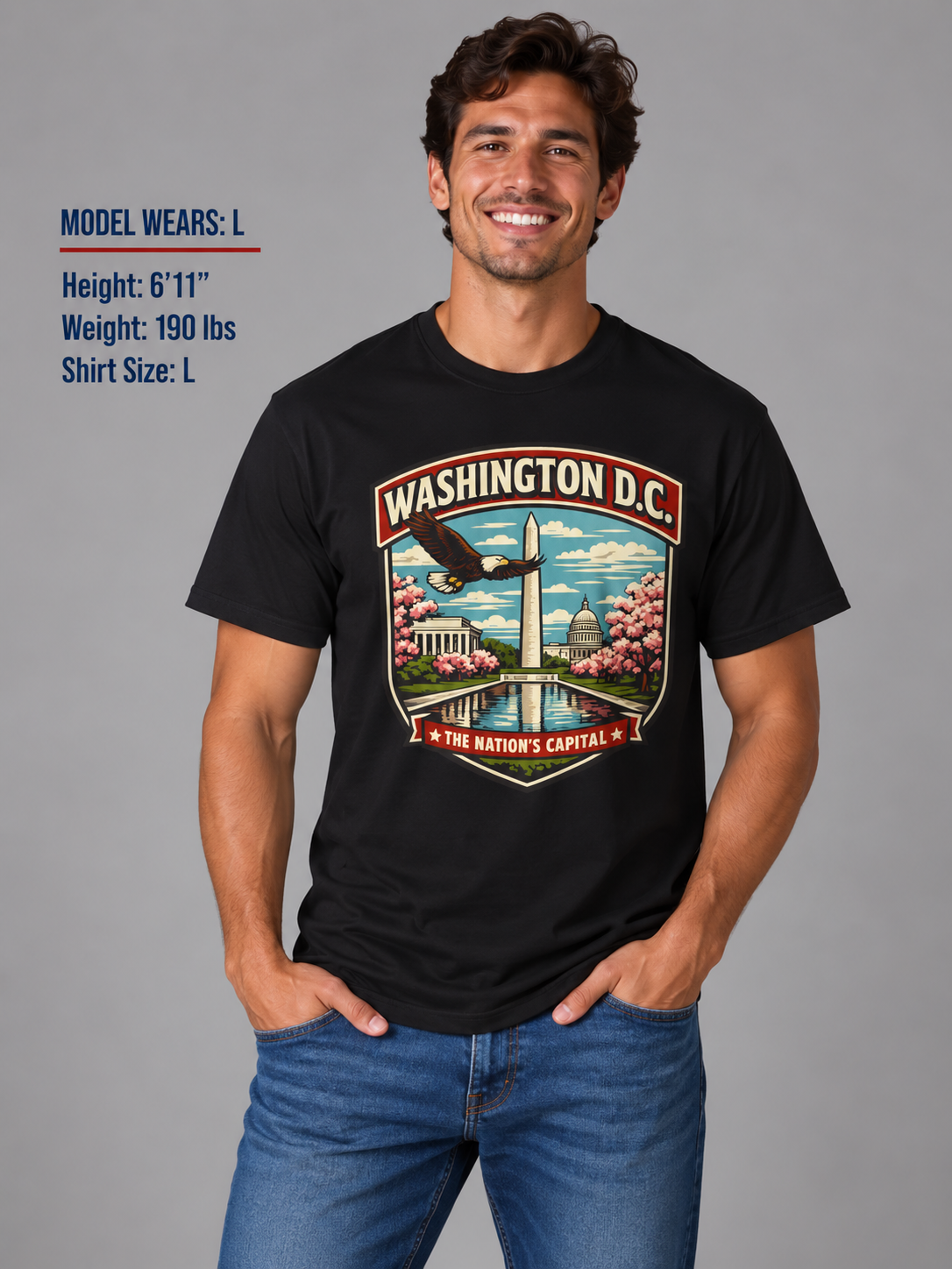 Washington D.C. Nation Capital Adventure Unisex Softstyle T Shirt State Pride Graphic Tee Collections FS03