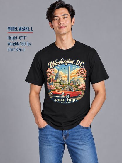 Washington D.C. Road Trip Unisex Softstyle T Shirt State Pride Graphic Tee Collections FS03