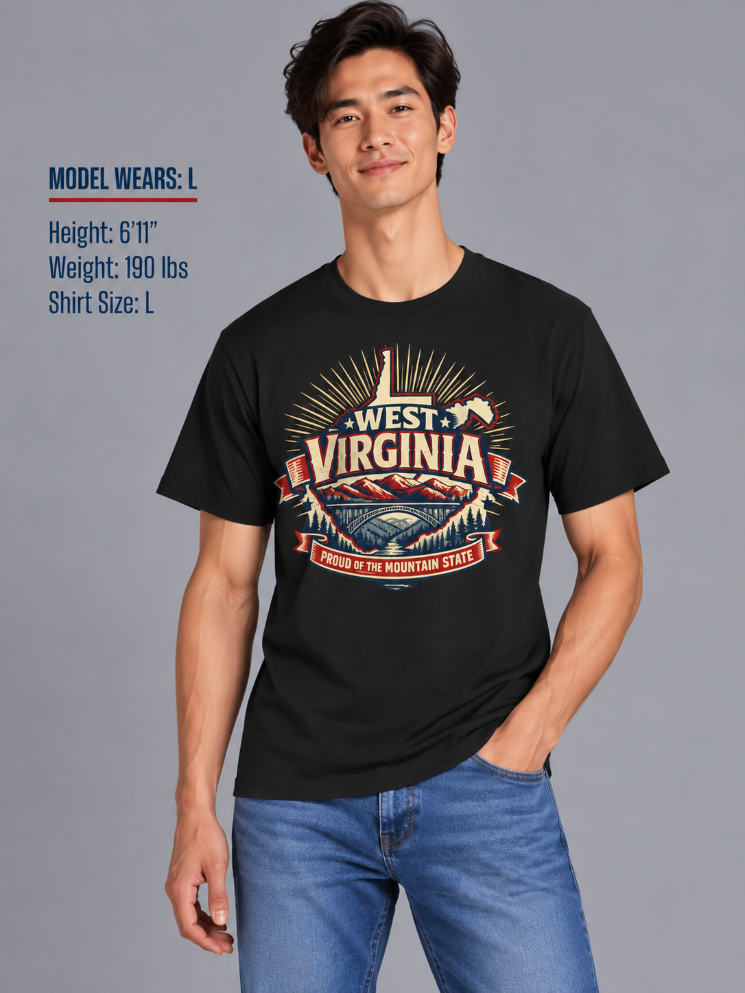 West Virginia State Pride Unisex Softstyle T Shirt State Pride Graphic Tee Collections FS03