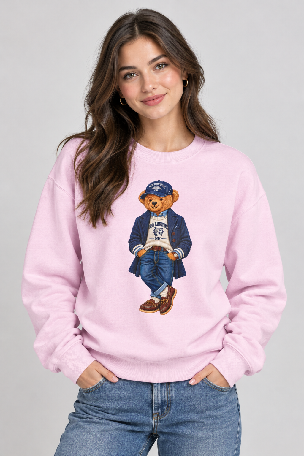 New Hampshire - Game Day Teddy Bear Sweatshirt