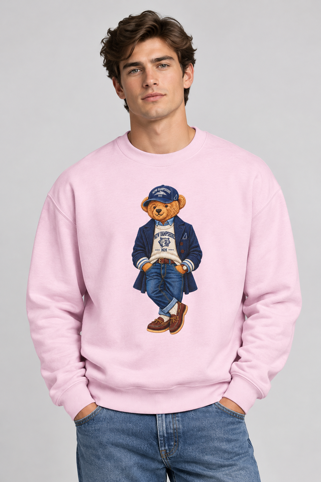 New Hampshire - Game Day Teddy Bear Sweatshirt