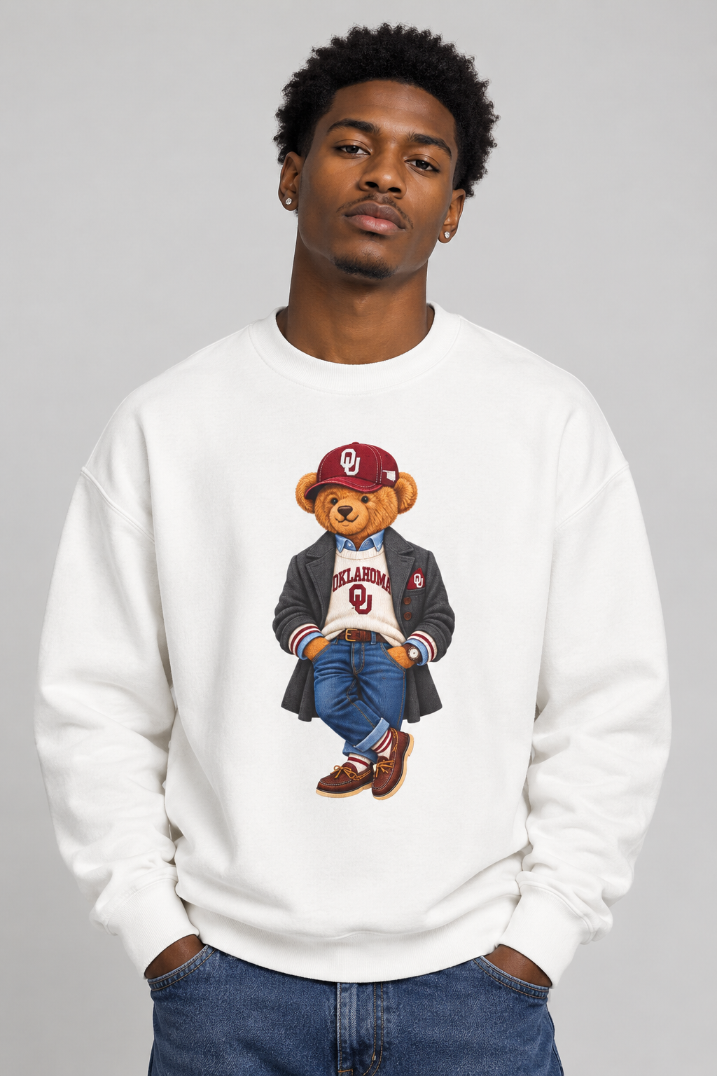 Oklahoma- Game Day Teddy Bear Sweatshirt