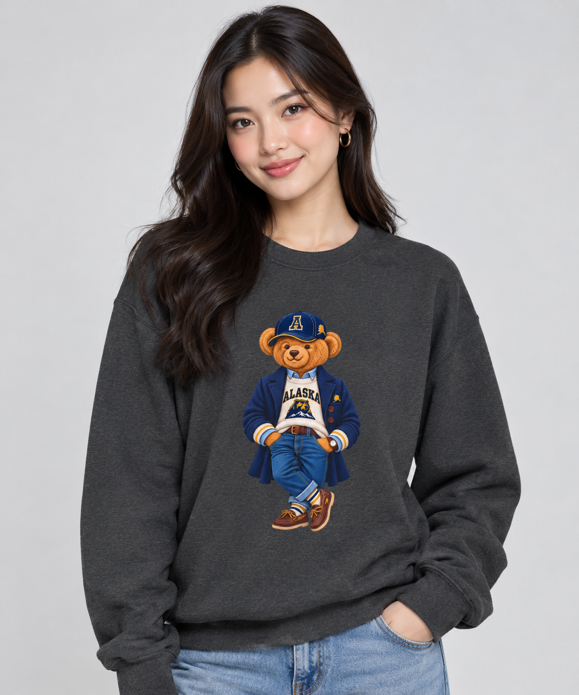 Alaska - Game Day Teddy Bear Sweatshirt