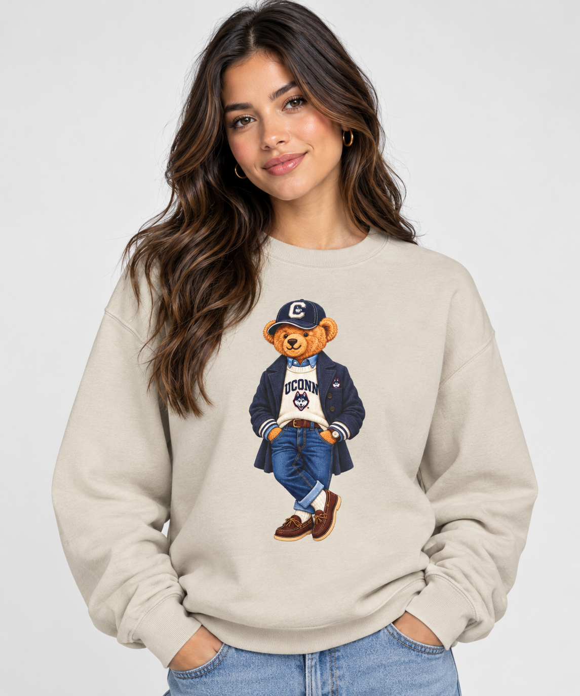 Connecticut- Game Day Teddy Bear Sweatshirt
