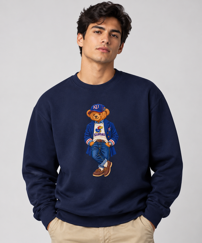 Kansas- Game Day Teddy Bear Sweatshirt