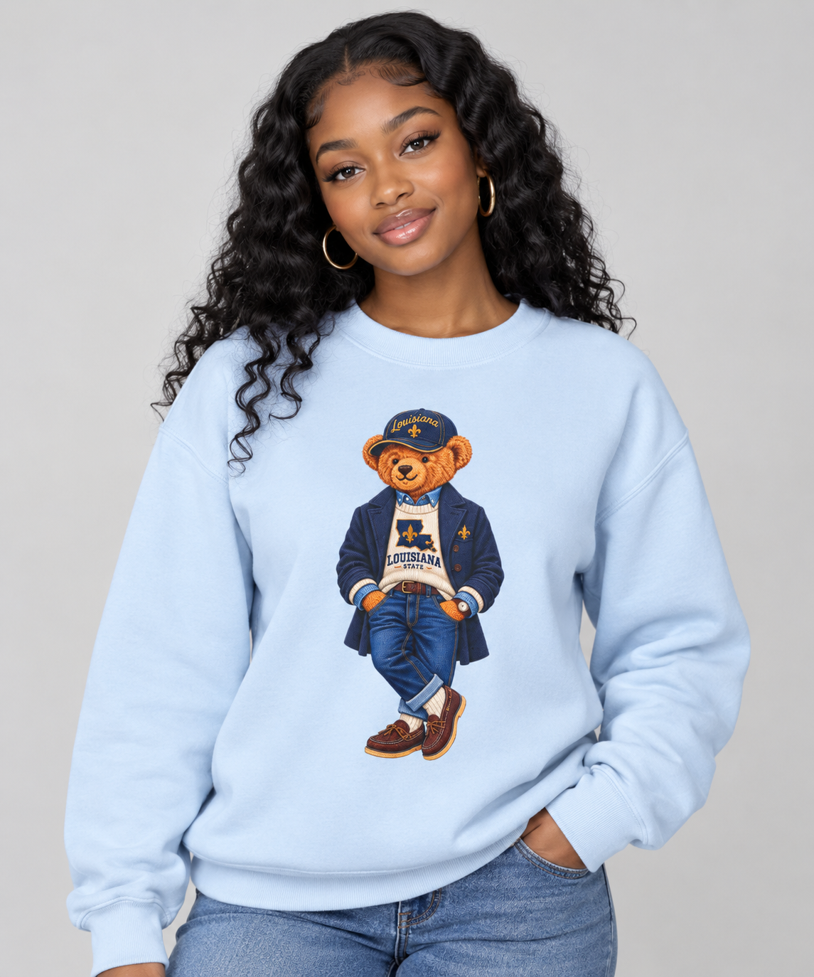 Maine- Game Day Teddy Bear Sweatshirt