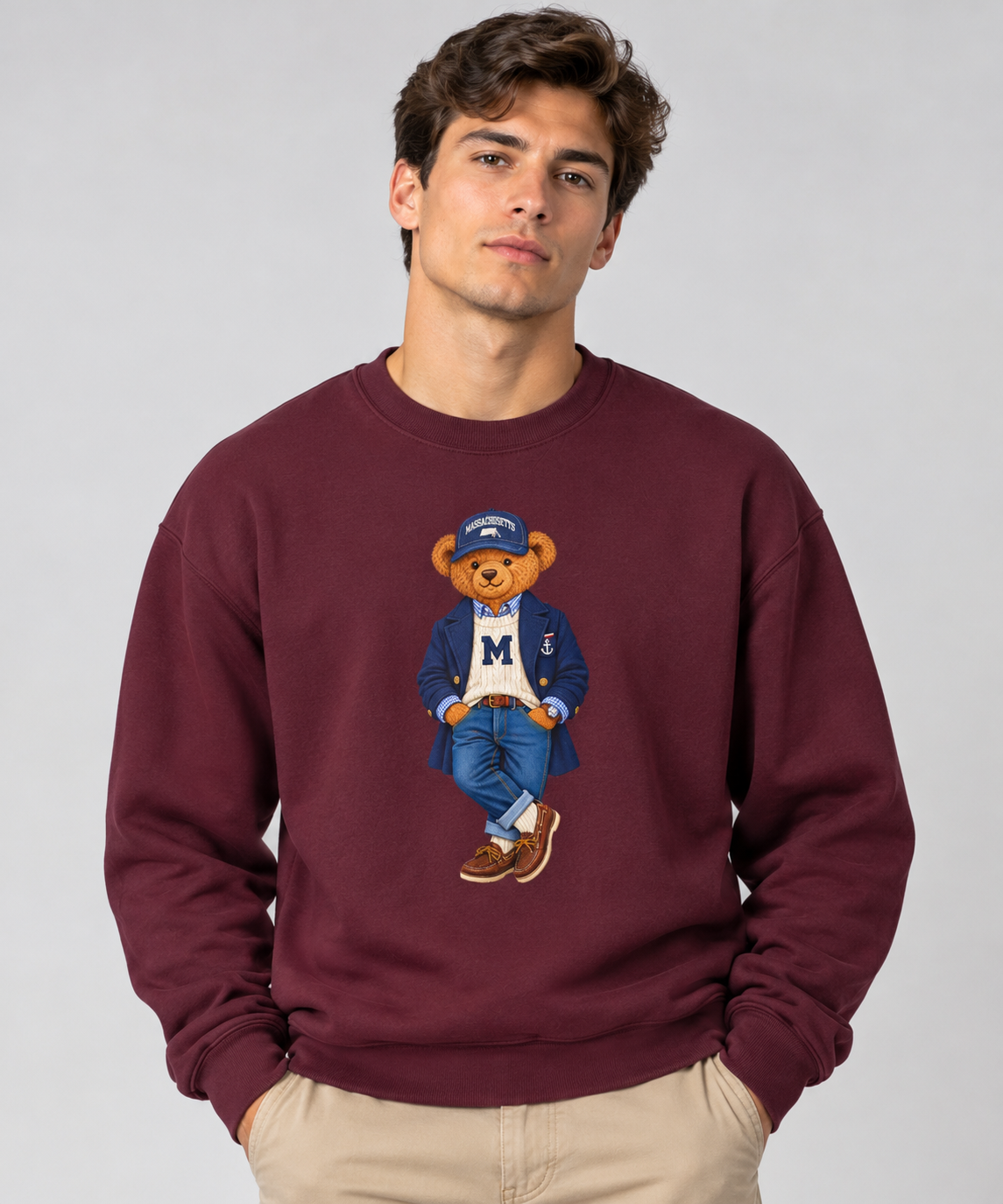Massachusetts - Game Day Teddy Bear Sweatshirt