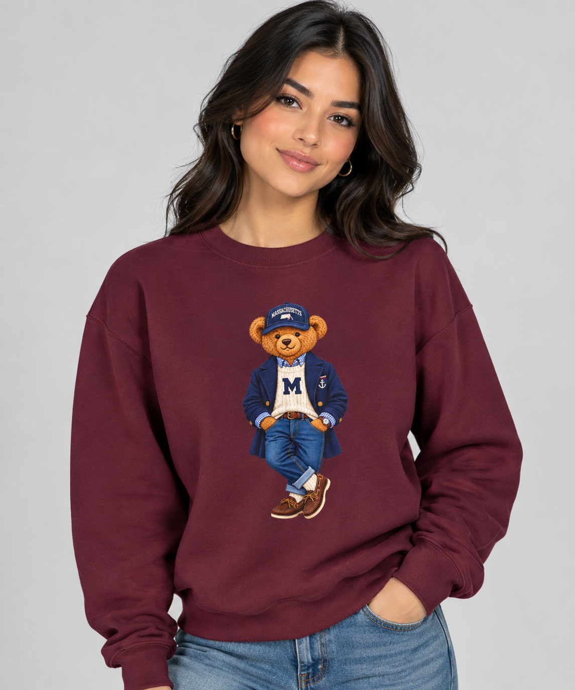 Massachusetts - Game Day Teddy Bear Sweatshirt
