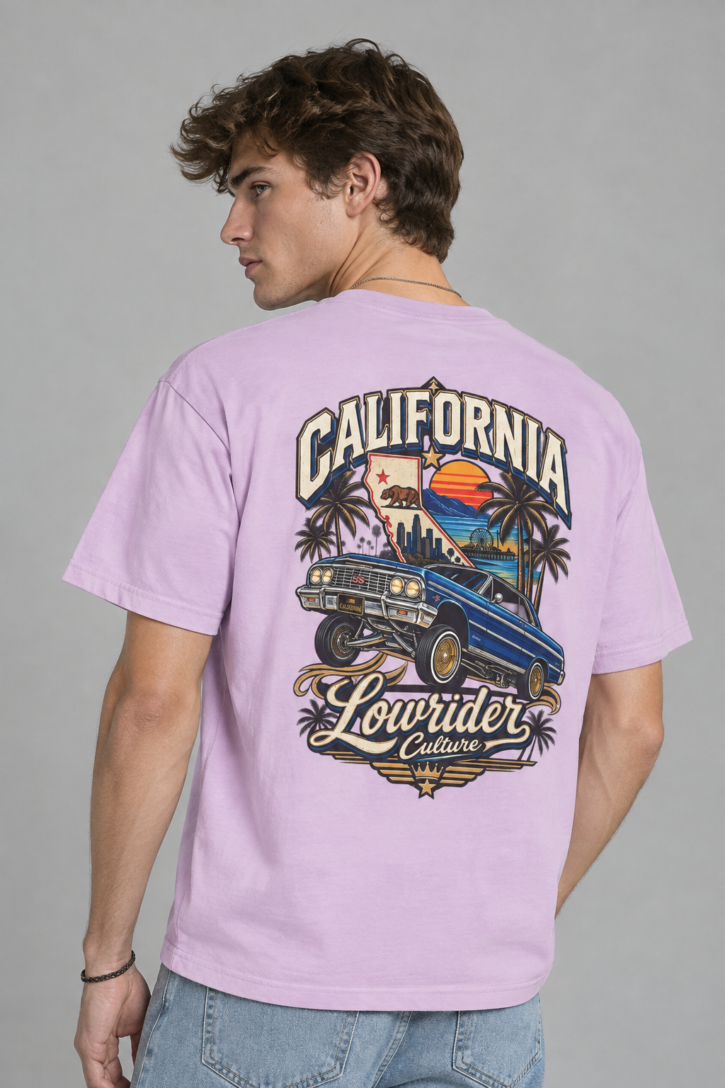 California Lowrider Culture  Unisex Comfort Color 1717 Streetwear Graphic Tee