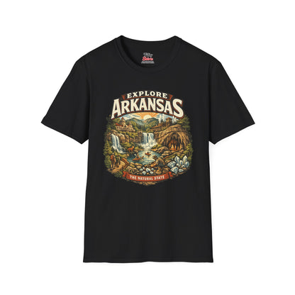Explore Arkansas Unisex Softstyle T Shirt State Pride Graphic Tee Collections FS03