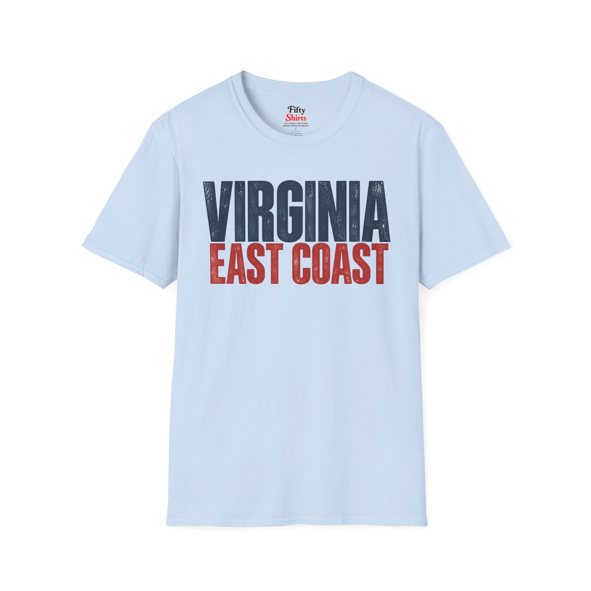Virginia East Coast Unisex Softstyle T Shirt State Name Graphic Tee