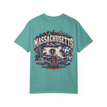 Massachusetts Street Legacy Unisex Comfort Color 1717 Streetwear Graphic Tee