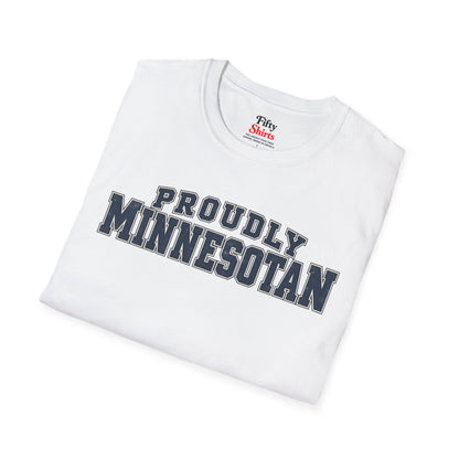Proudly Minnesotan Unisex Softstyle T Shirt State Name Graphic Tee