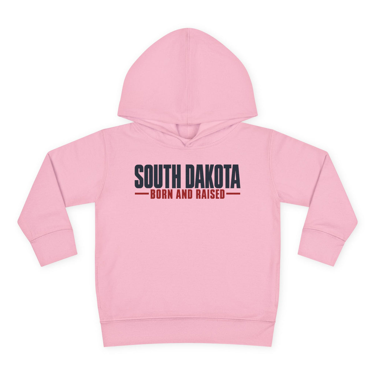 South Dakota Born and Raised Minimal Modern Heritage Unisex Toddler Pullover Fleece Hoodie