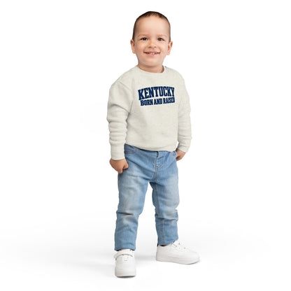 Kentucky Born and Raised  Modern Heritage Unisex Toddler Sweatshirt