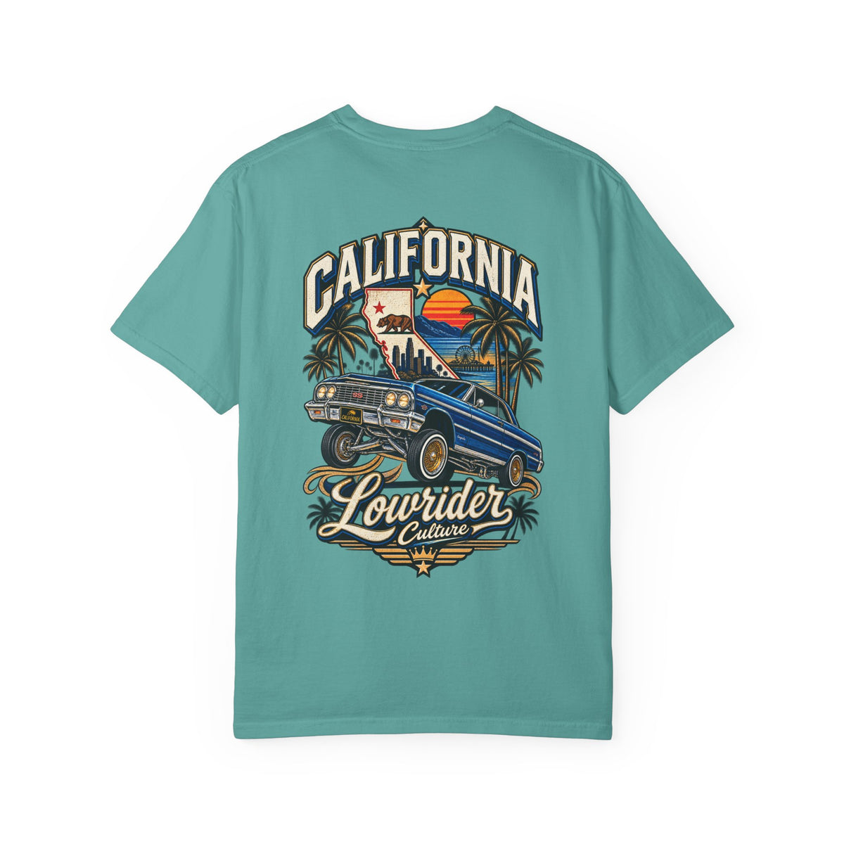California Lowrider Culture  Unisex Comfort Color 1717 Streetwear Graphic Tee
