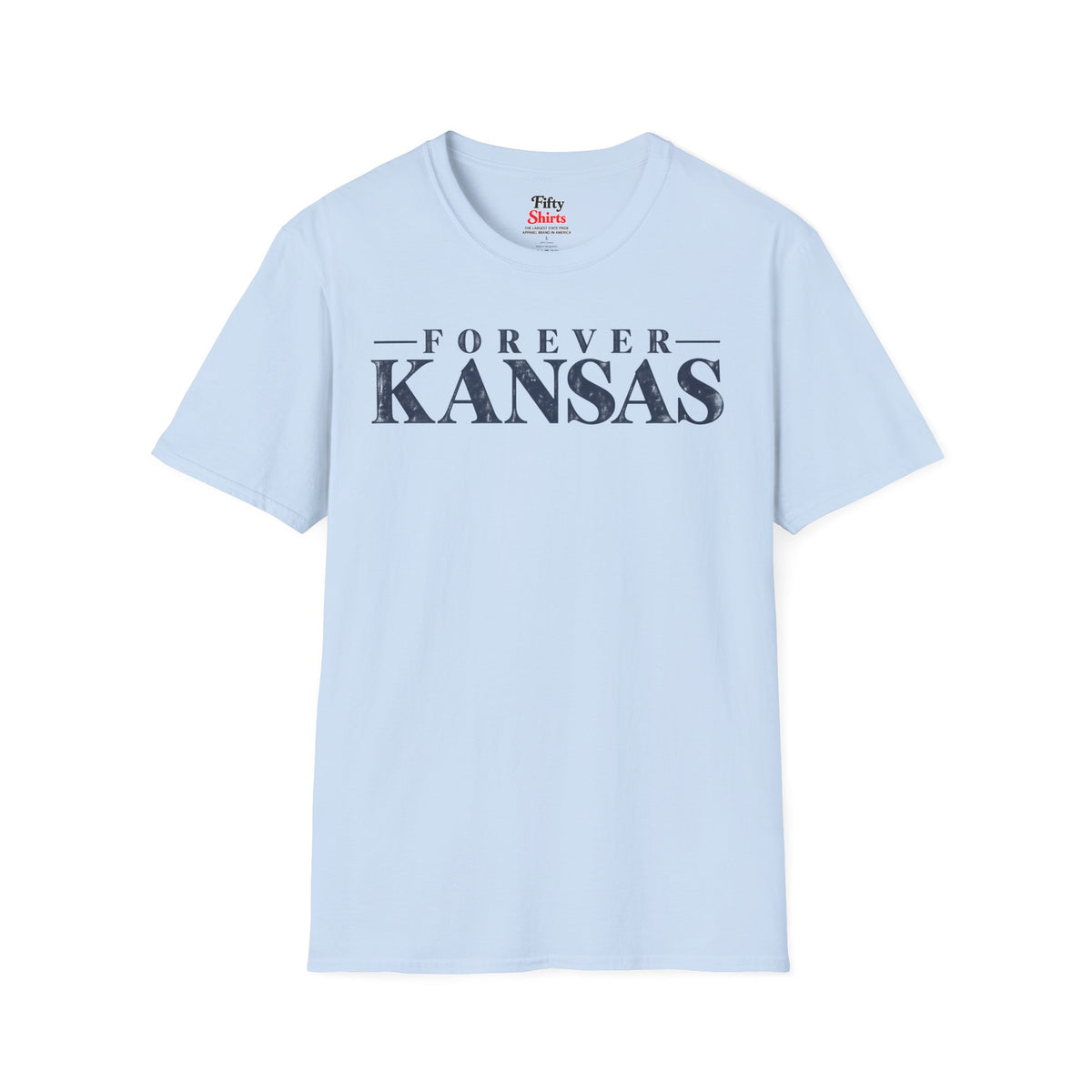 Forever Kansas Unisex Softstyle T Shirt State Name Graphic Tee