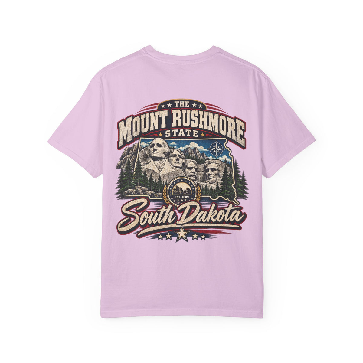 South Dakota Mount Rushmore State Unisex Comfort Color 1717 Streetwear Graphic Tee
