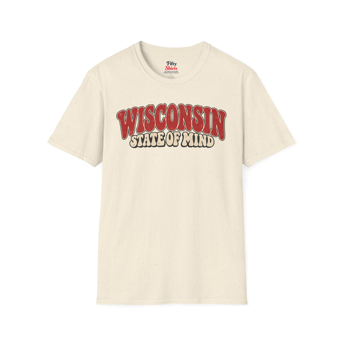 Wisconsin State of Mind Unisex Softstyle T Shirt State Name Graphic Tee