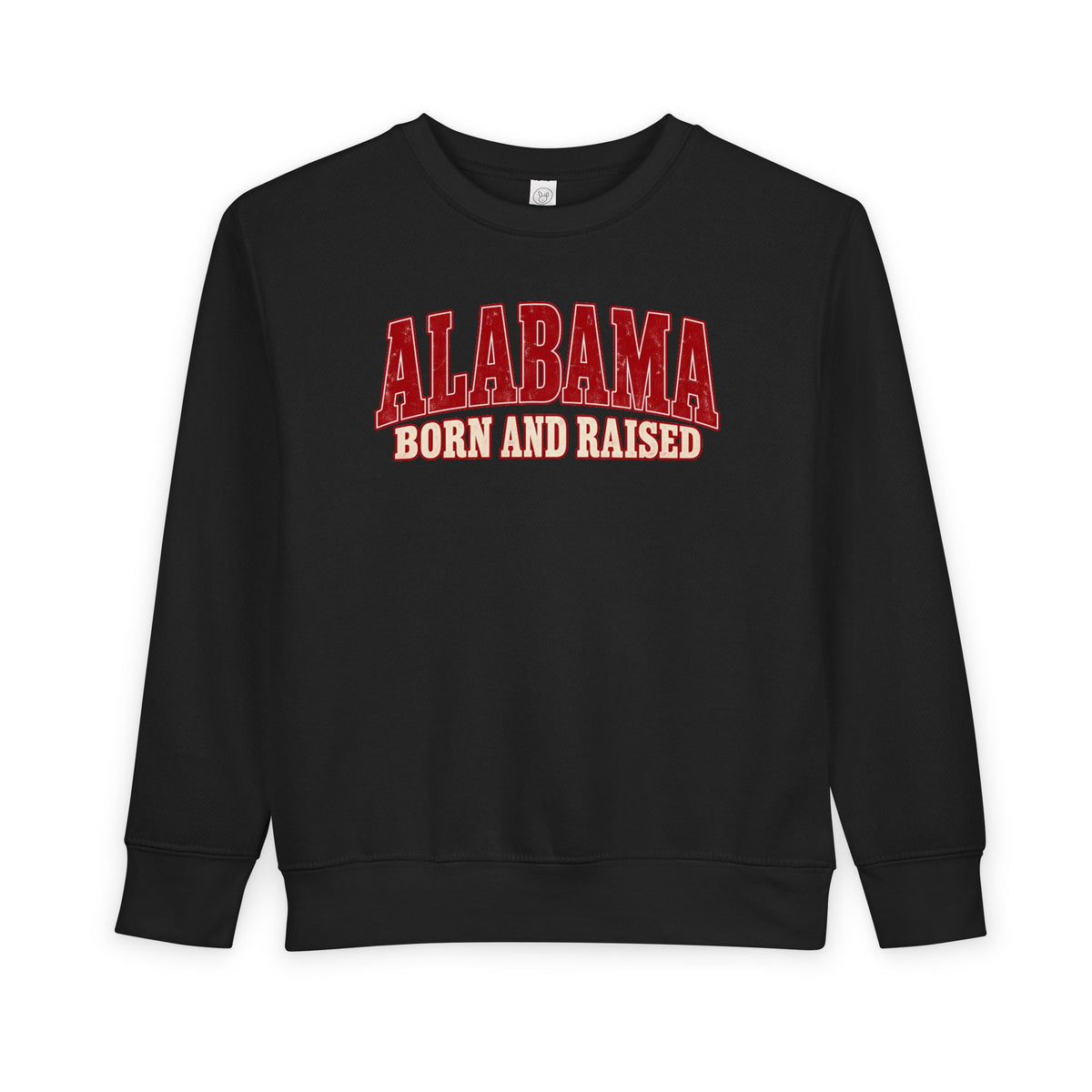 Alabama Born and Raised Classic Southern Heritage Unisex Toddler Sweatshirt