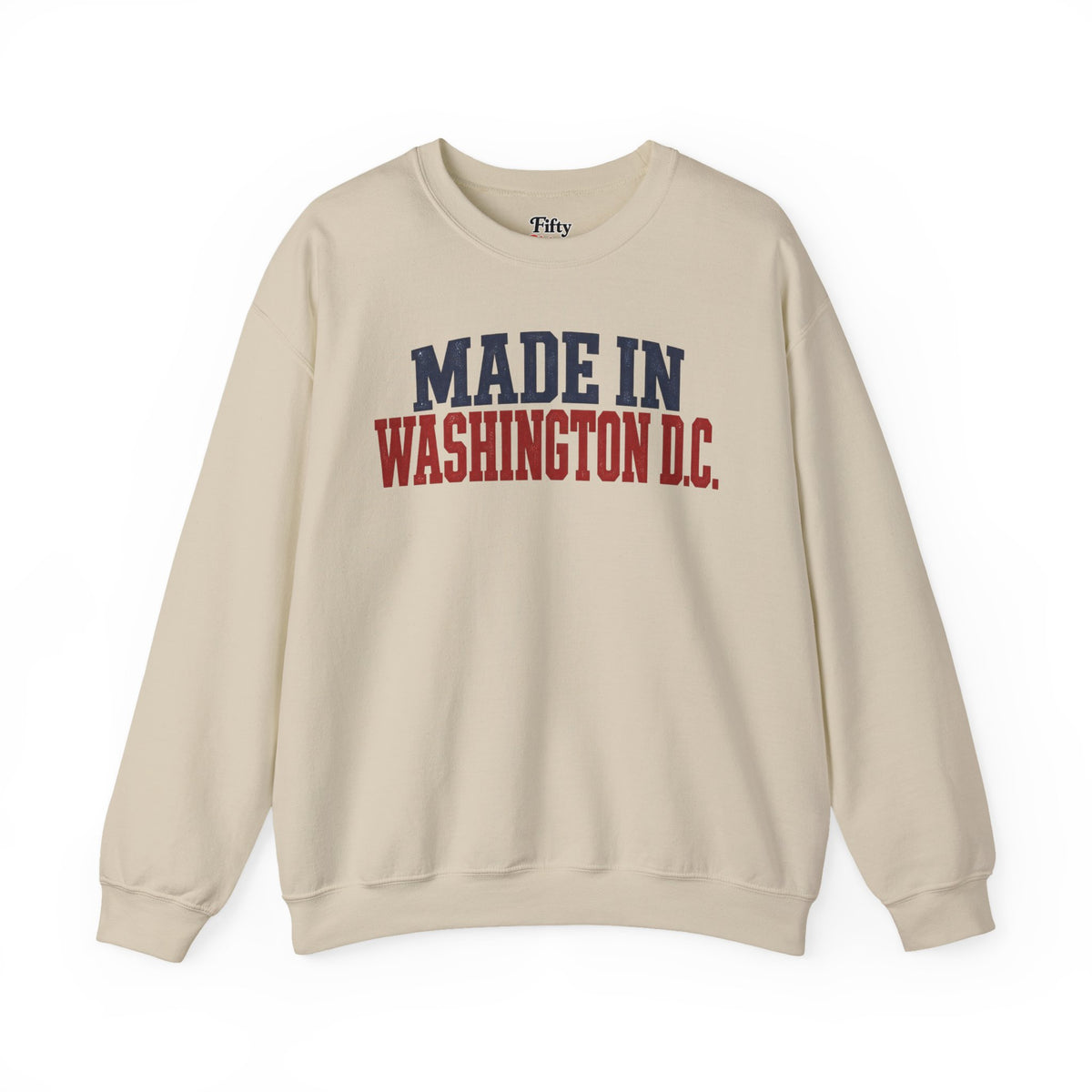 Made in Washington DC Unisex Crewneck Sweatshirt State Name Graphic