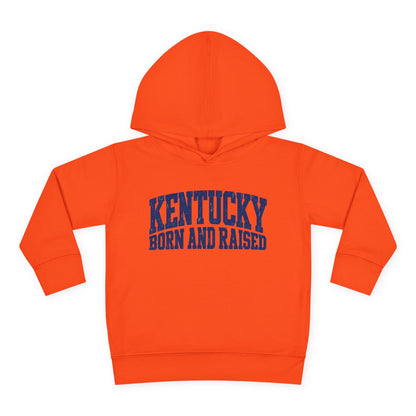 Kentucky Born and Raised Bold Athletic Unisex Toddler Pullover Fleece Hoodie