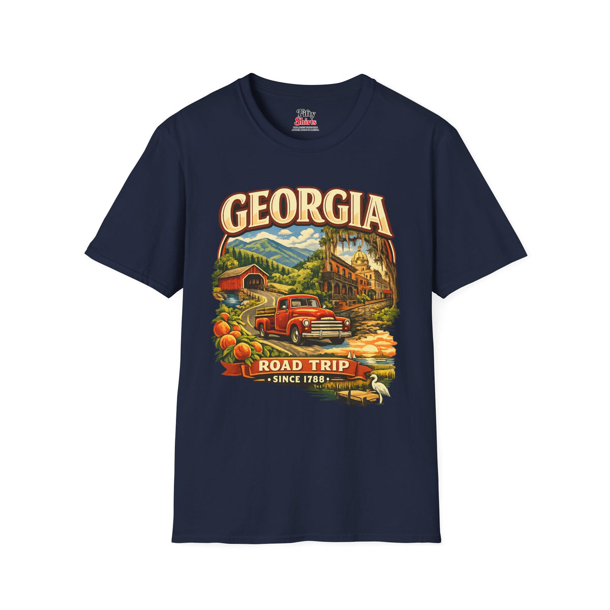 Georgia Road Trip Unisex Softstyle T Shirt State Pride Graphic Tee Collections FS03