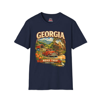 Georgia Road Trip Unisex Softstyle T Shirt State Pride Graphic Tee Collections FS03