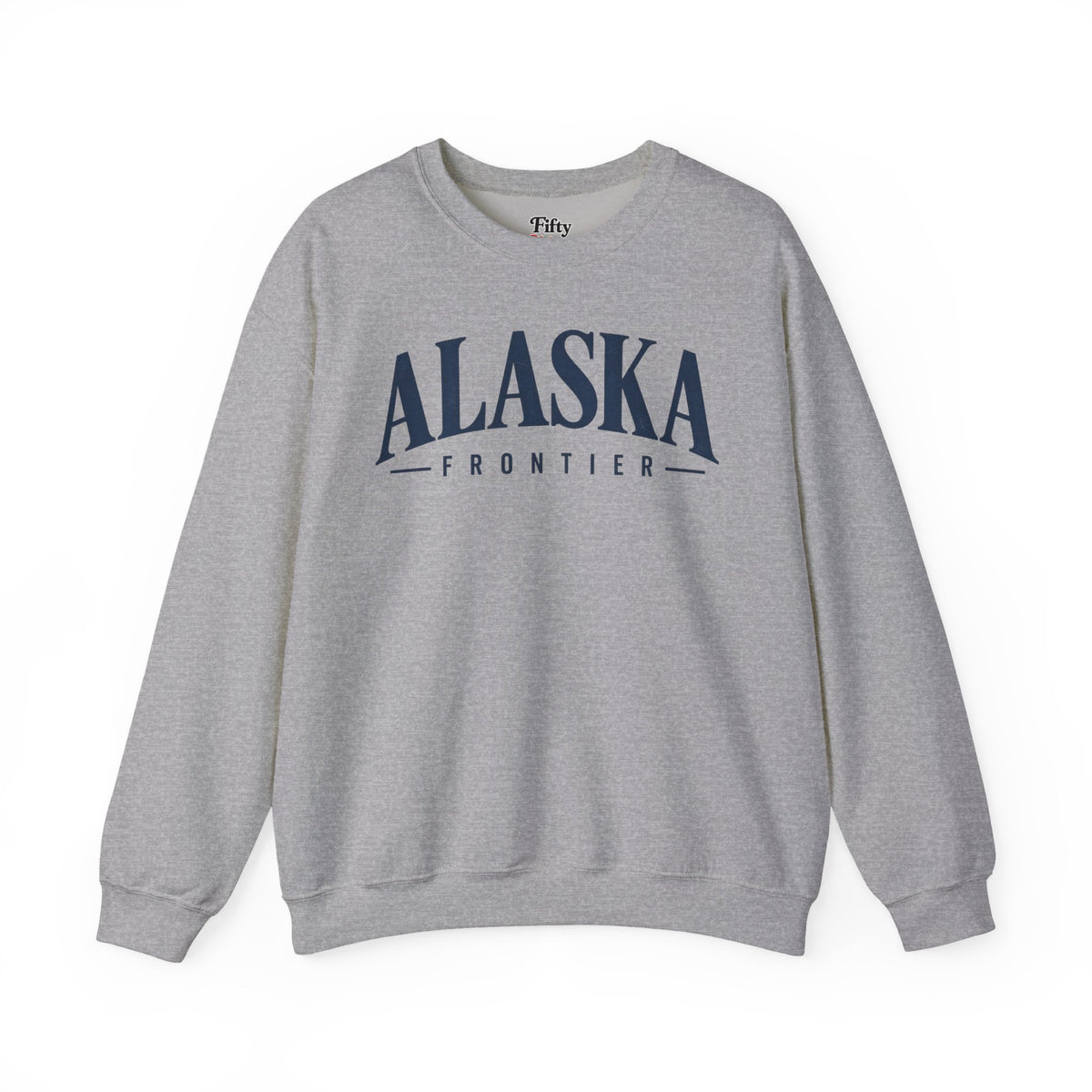 Alaska Frontier Unisex Crewneck Sweatshirt State Name Graphic