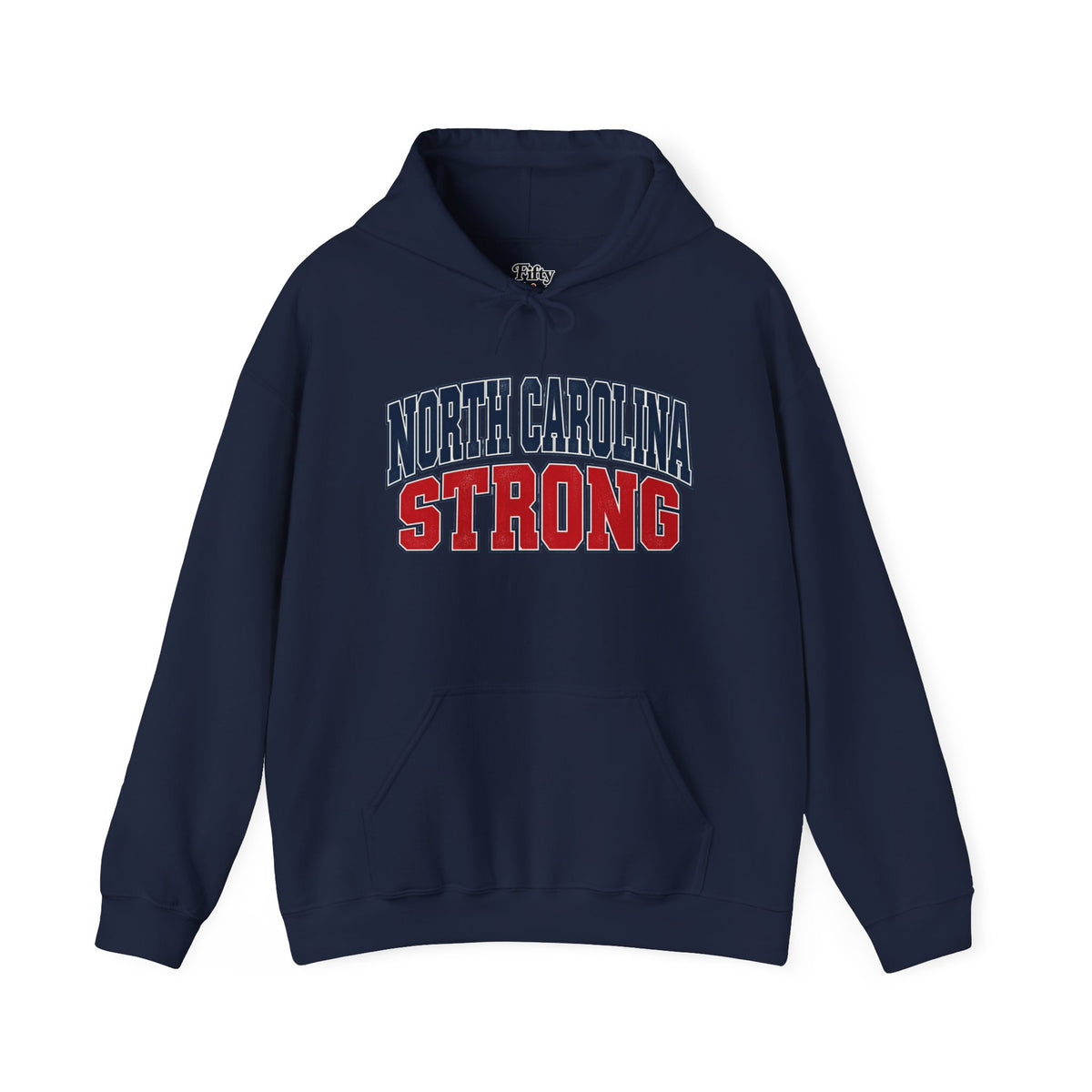 North Carolina Strong Unisex Hoodie State Name Graphic