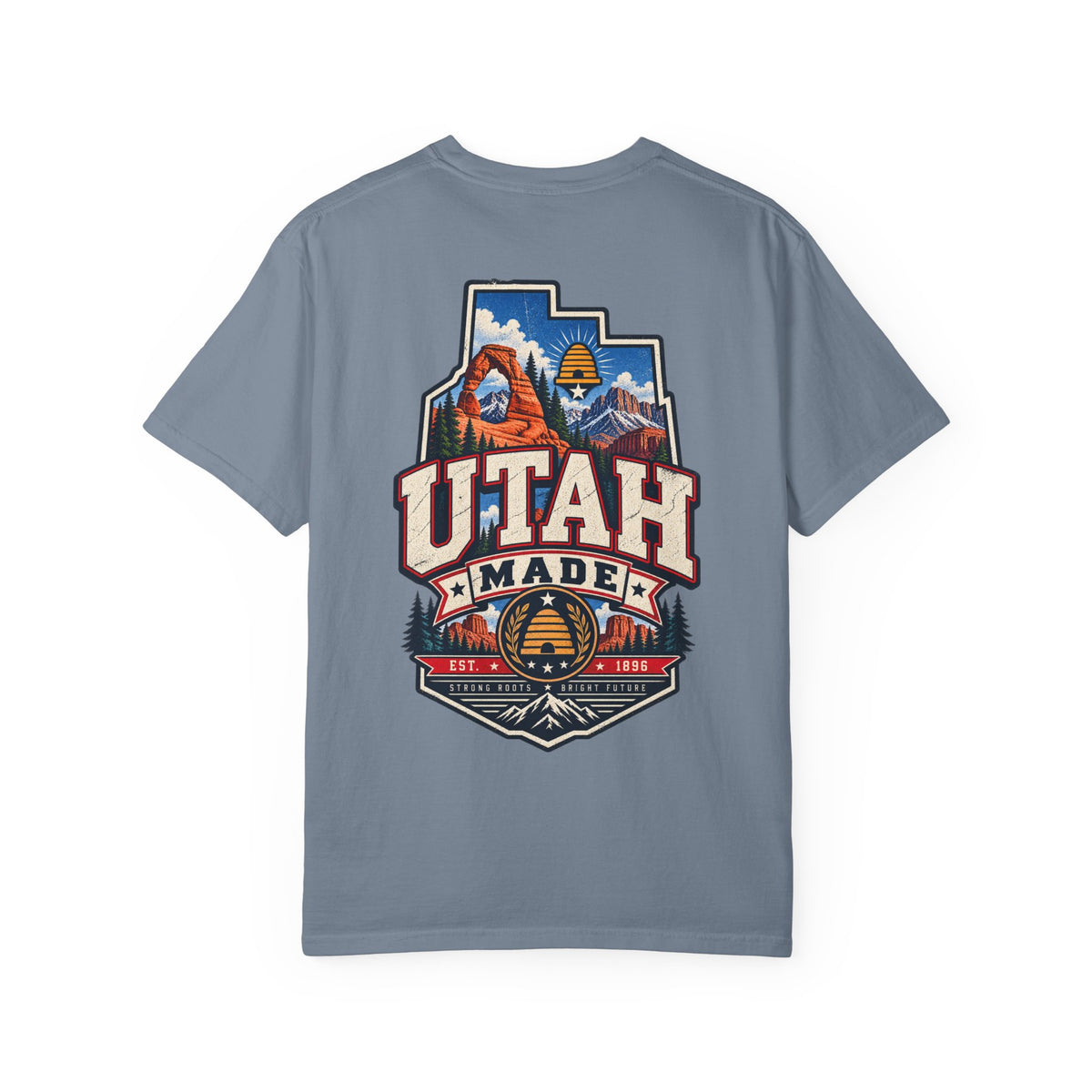 Utah Made Unisex Comfort Color 1717 Streetwear Graphic Tee