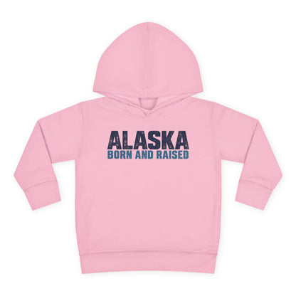 Alaska Born and Raised Modern Streetwear Unisex Toddler Pullover Fleece Hoodie