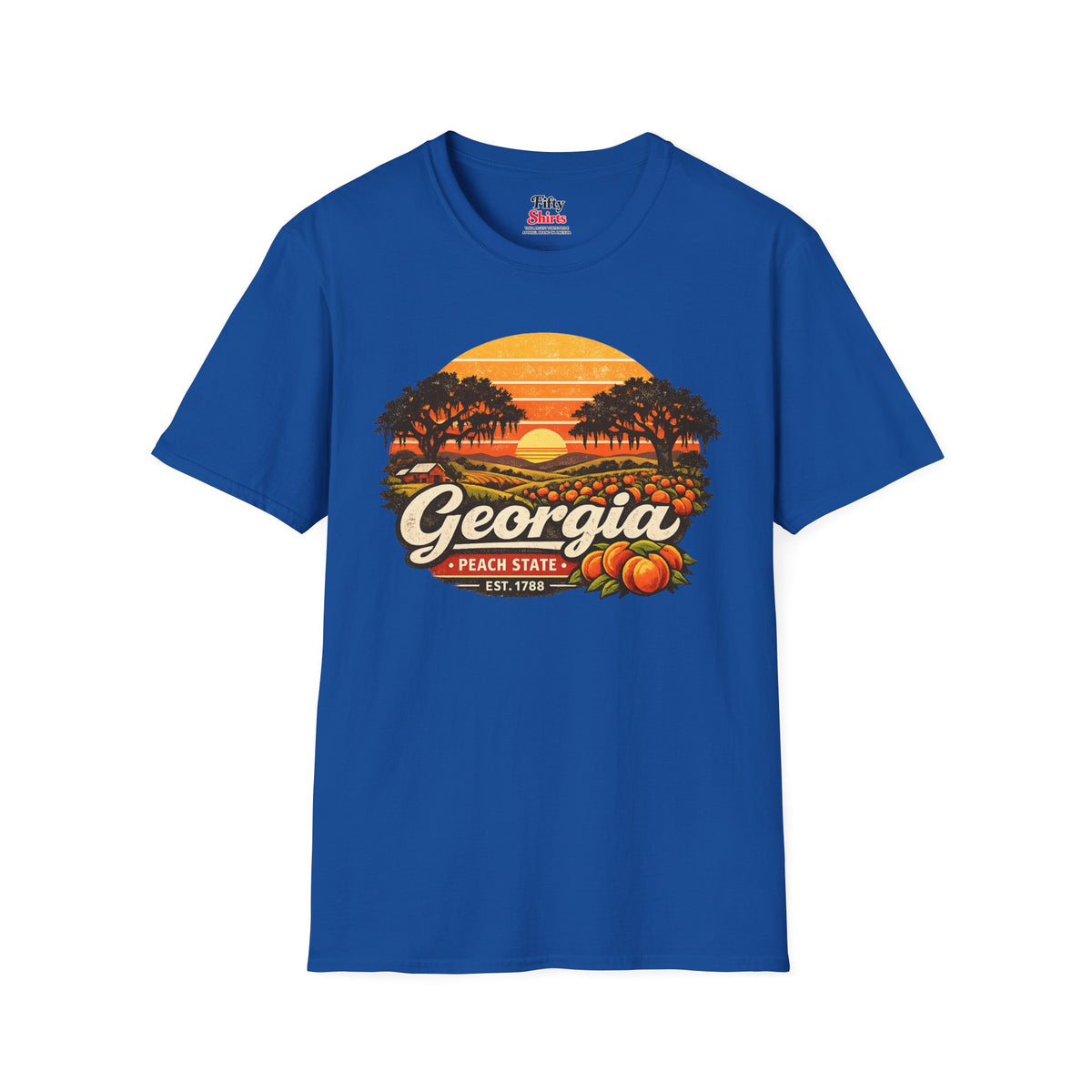 Georgia Southern Sunset Unisex Softstyle T Shirt State Pride Graphic Tee Collections FS03
