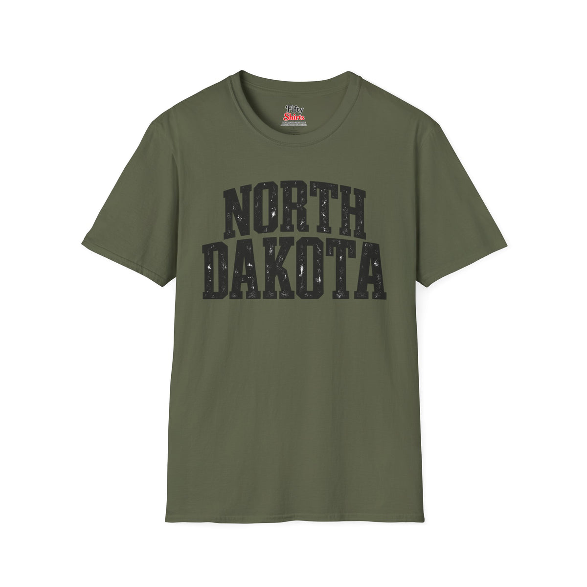 North Dakota Unisex Softstyle T Shirt State Name Graphic Tee