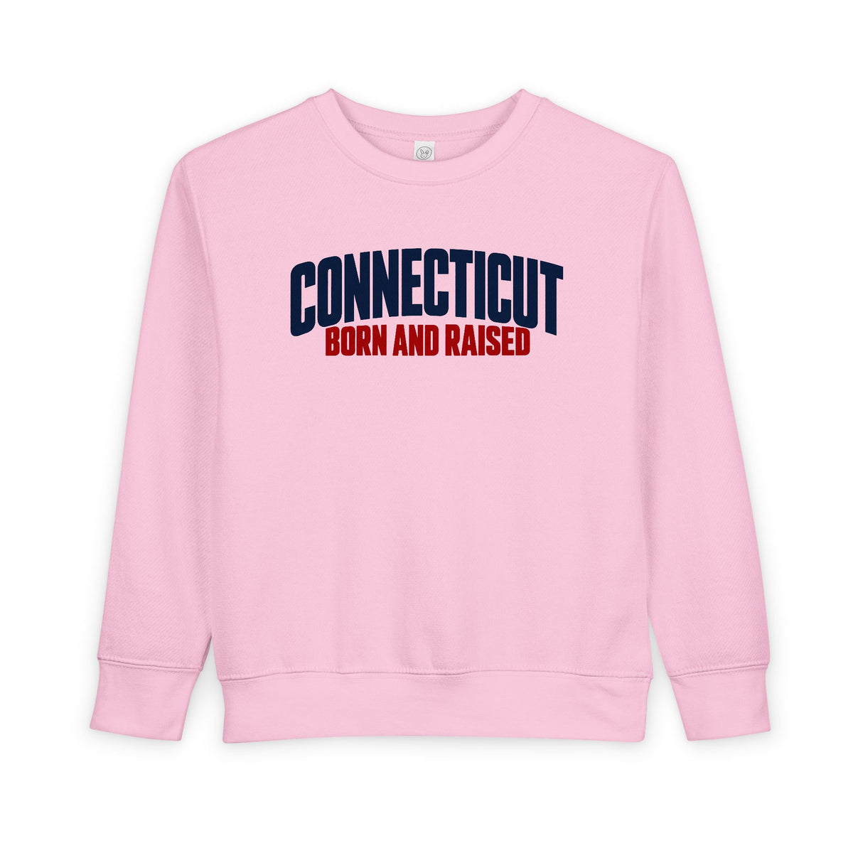Connecticut Born and Raised Modern Northeast Streetwear Unisex Toddler Sweatshirt