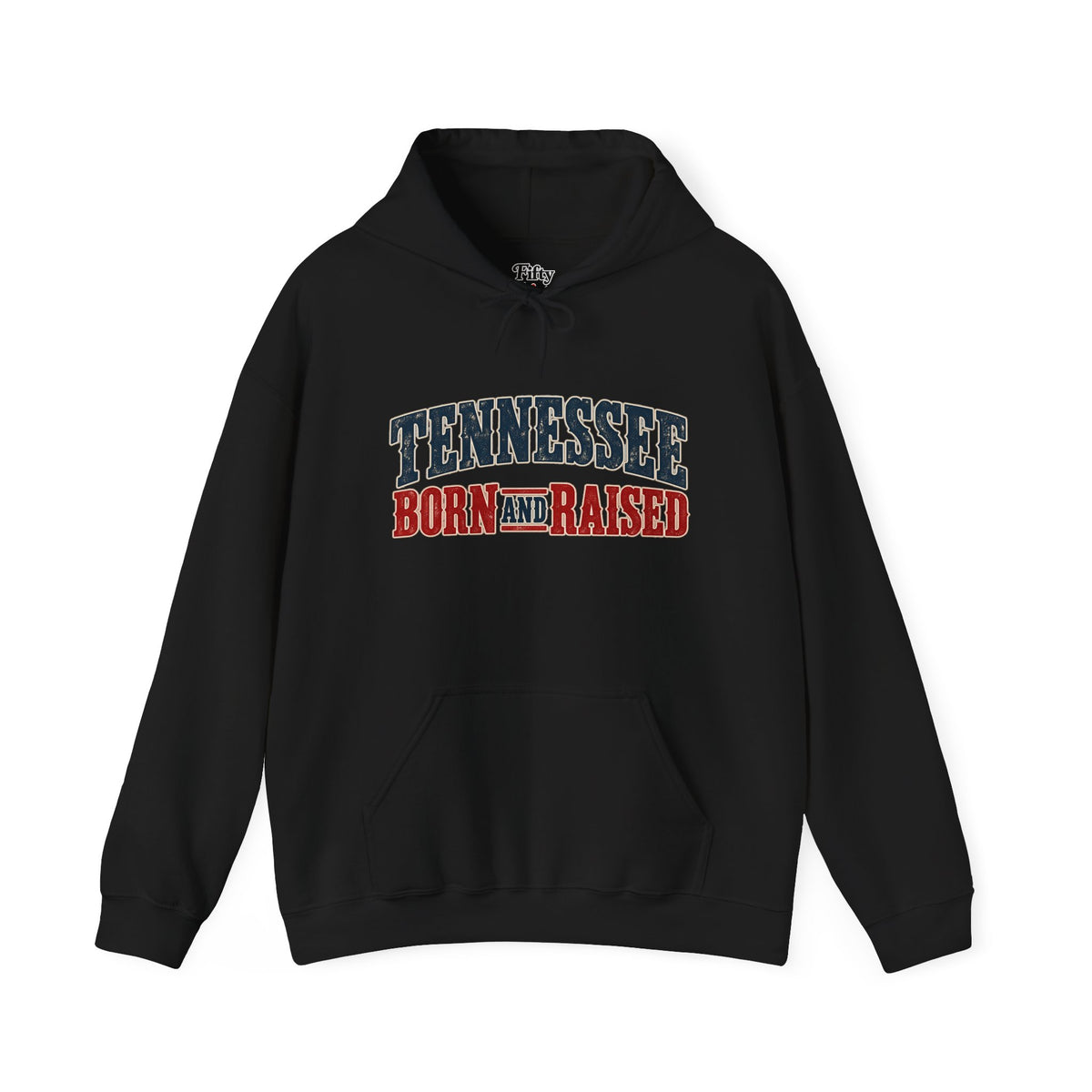 Tennessee Born and Raised Vintage Americana Unisex Hoodie Graphic