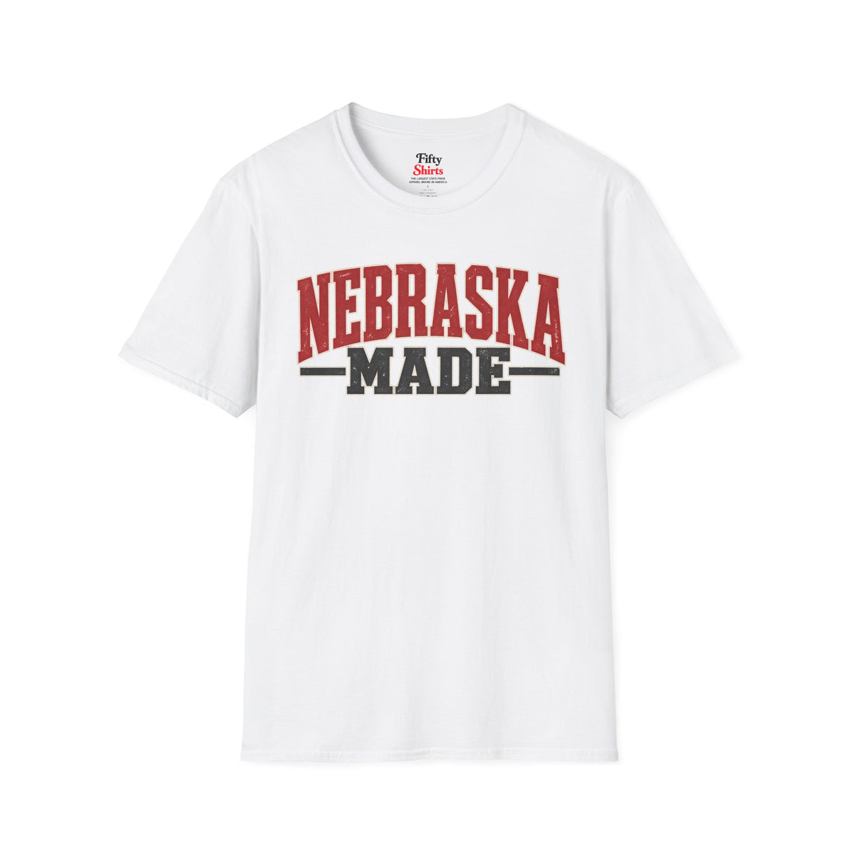 Nebraska Made Unisex Softstyle T Shirt State Name Graphic Tee