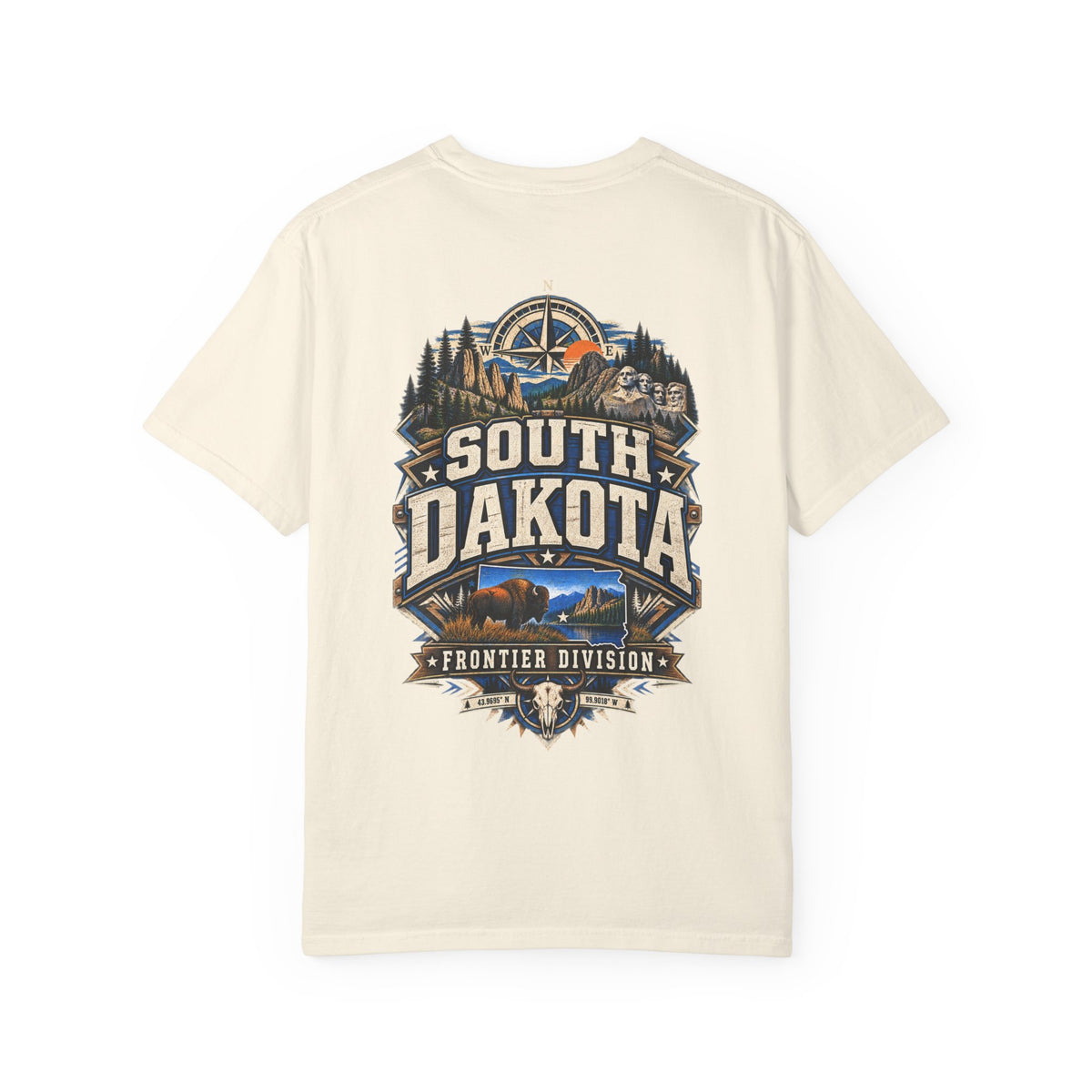 South Dakota Frontier Division Unisex Comfort Color 1717 Streetwear Graphic Tee