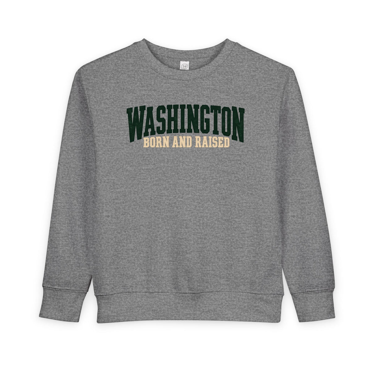 Washington Born and Raised Pacific Northwest Heritage Unisex Toddler Sweatshirt