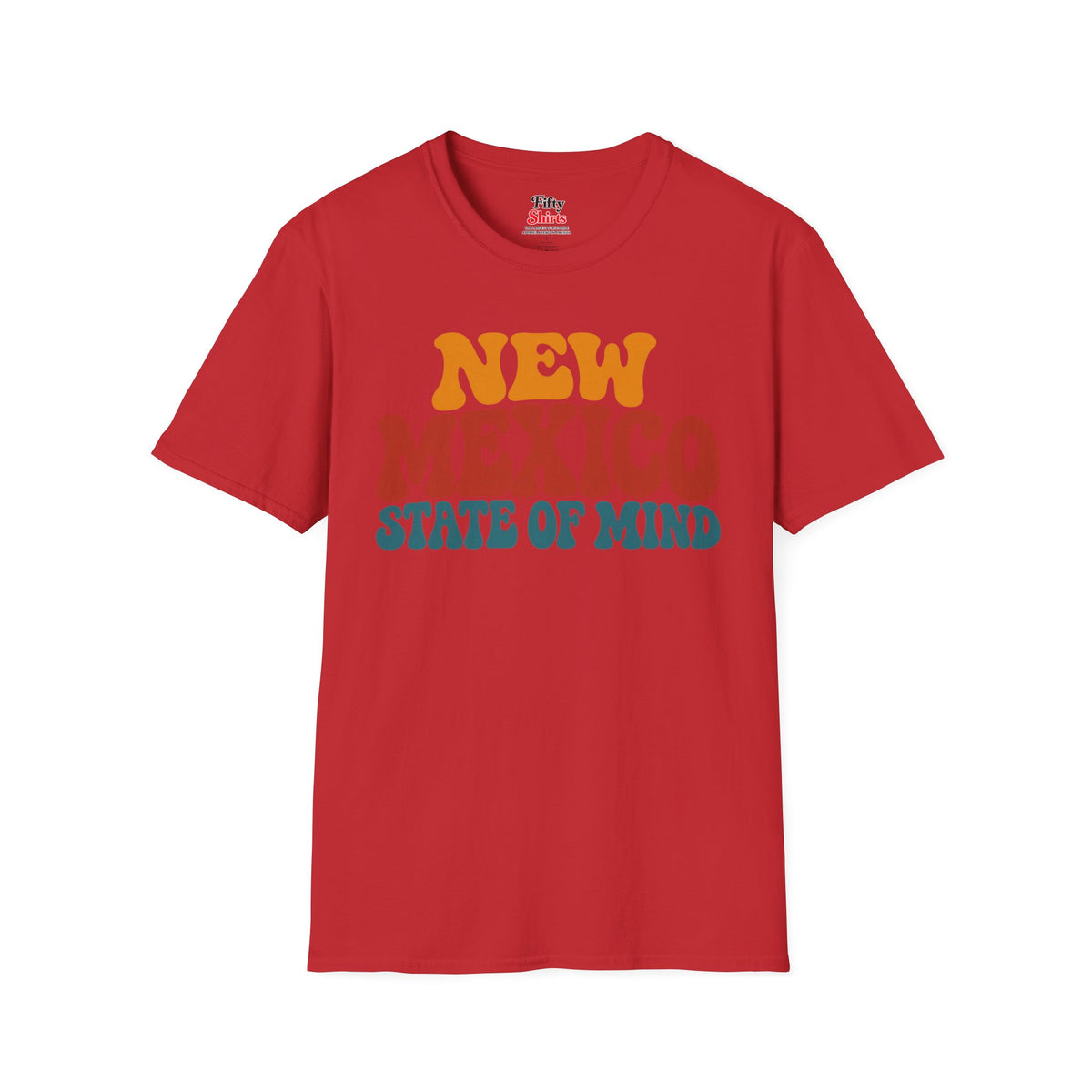 New Mexico State Of Mind Unisex Softstyle T Shirt State Name Graphic Tee