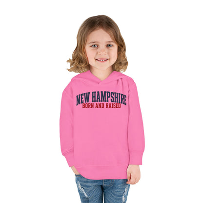 New Hampshire Born and Raised Minimal Heritage Unisex Pullover Fleece Hoodie