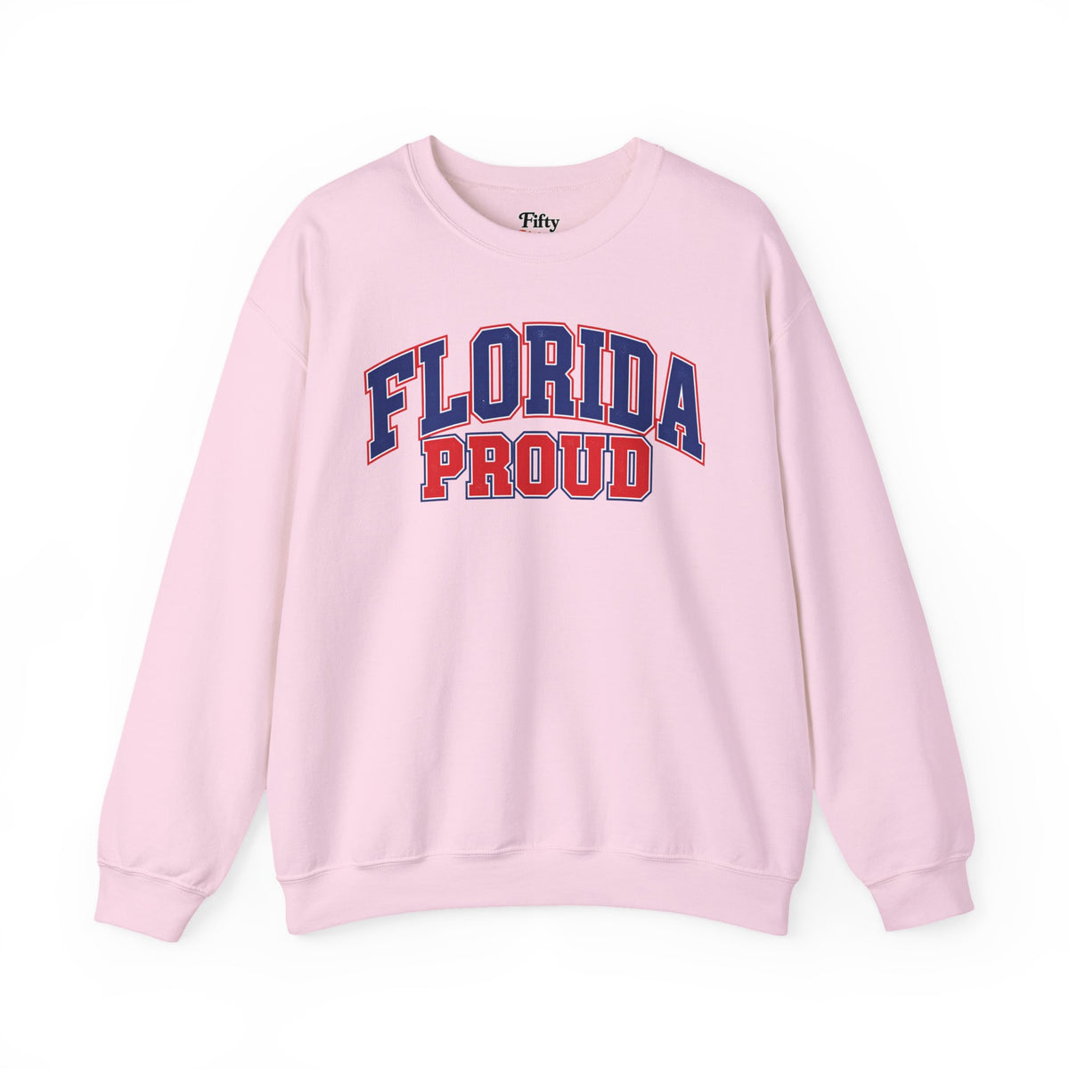 Florida Proud Unisex Crewneck Sweatshirt State Name Graphic