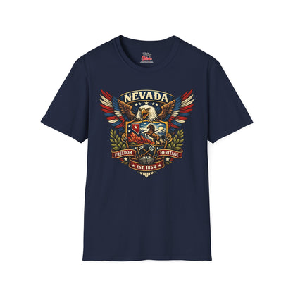 Nevada Americana Eagle Unisex Softstyle T Shirt State Pride Graphic Tee Collections FS03