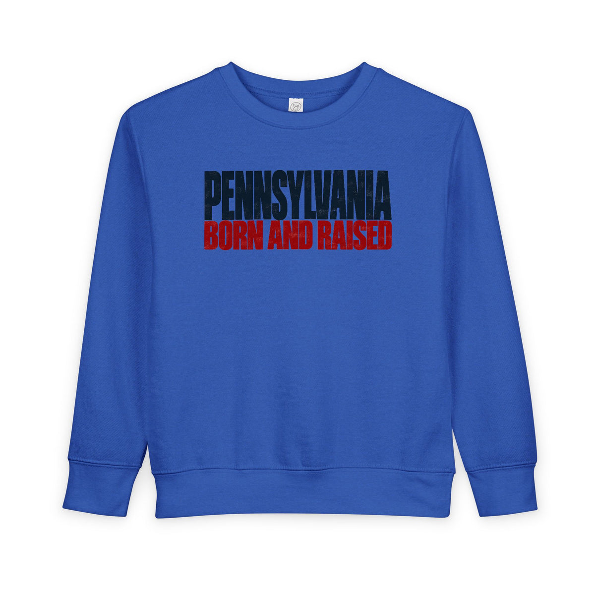 Pennsylvania Born and Raised Northeast Streetwear Unisex Toddler Sweatshirt