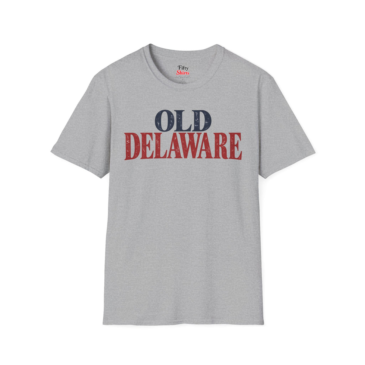 Old Delaware Unisex Softstyle T Shirt State Name Graphic Tee