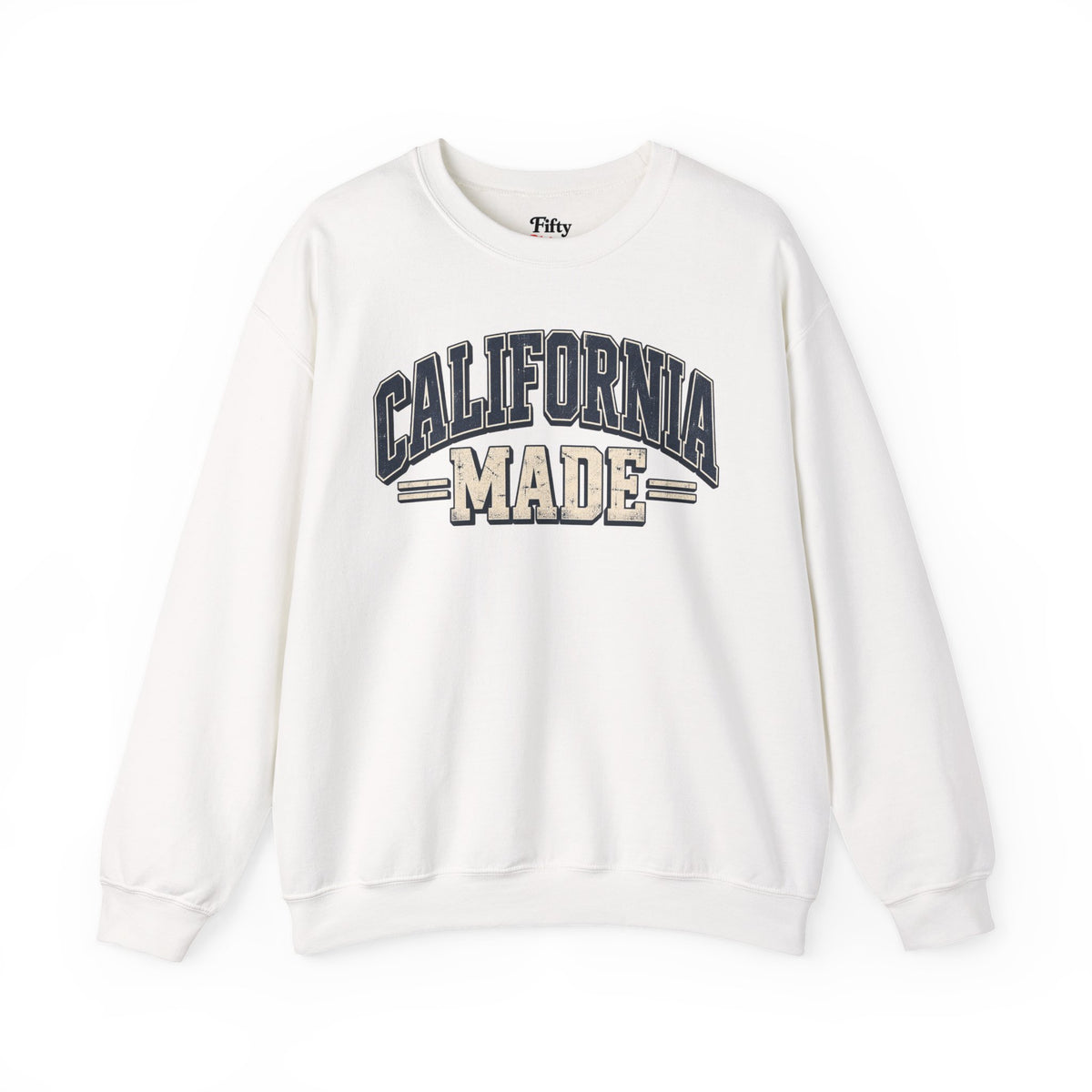 California Made Unisex Crewneck Sweatshirt State Name Graphic