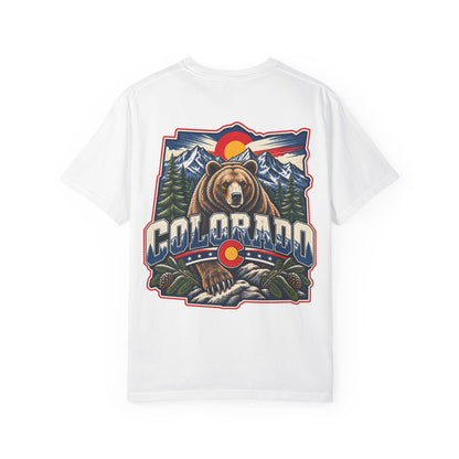 Colorado Bear Emblem  Unisex Comfort Color 1717 Streetwear Graphic Tee